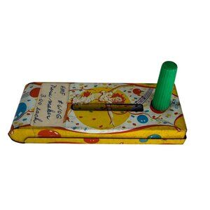 Vintage Noise Maker Festive Graphic Design Party Accessory US Metal Toy MFG Co.